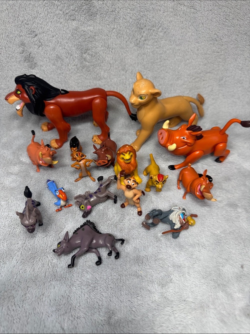 Vintage 1994 Mattel Disney The Lion King Scar And Pumba Plus Other Figures